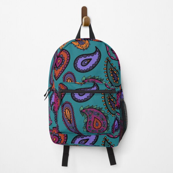Item preview, Perfectly Pretty Pure Paisley Pattern on Aqua designed and sold by CheriesArt.