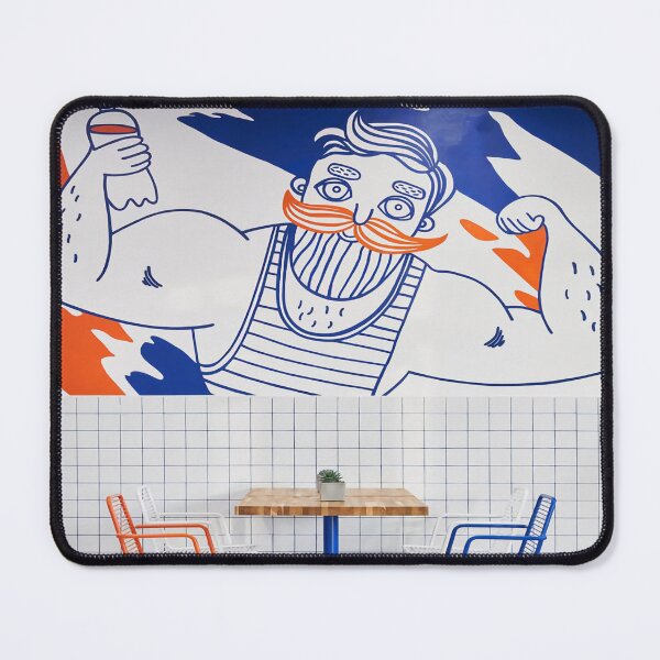 Item preview, Retro Mural Strength Vibe designed and sold by quangokhen.