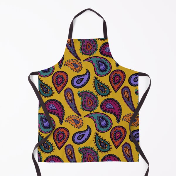 Item preview, Perfectly Pretty Pure Paisley Pattern on Gold designed and sold by CheriesArt.
