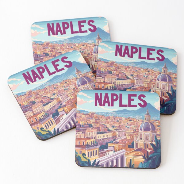 Item preview, Naples Artwork - Stunning Italian Cityscape, Historic Naples Wall Art, Coastal Italy Decor designed and sold by nomiraclehere.