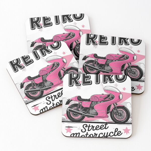 Item preview, Retro Pink Motorcycle Racer" designed and sold by mo-carnival.