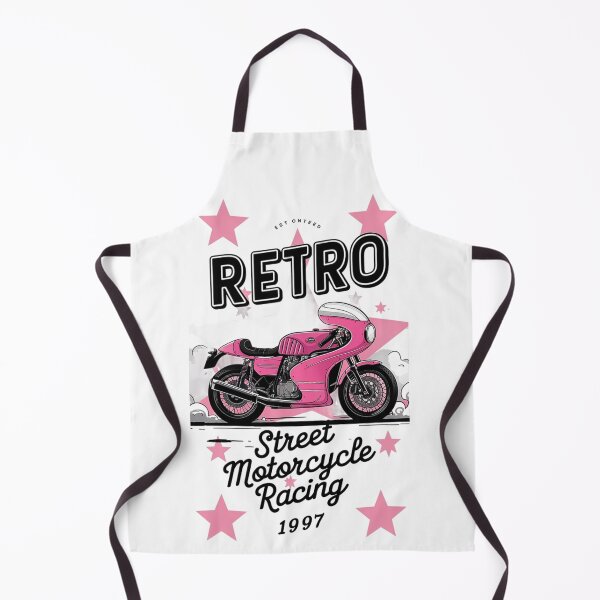 Artikelvorschau, Retro-Rennmotorrad in Pink" entworfen und verkauft von mo-carnival.