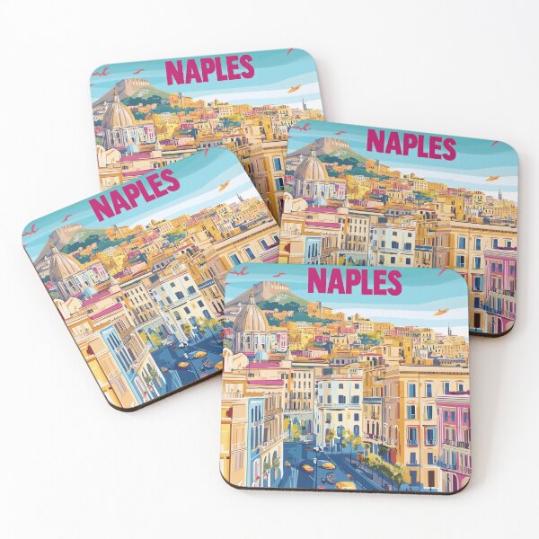 Item preview, Naples Artwork - Stunning Italian Cityscape, Historic Naples Wall Art, Coastal Italy Decor designed and sold by nomiraclehere.