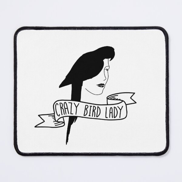 Item preview, crazy bird lady black & white designed and sold by ArndtDesign.