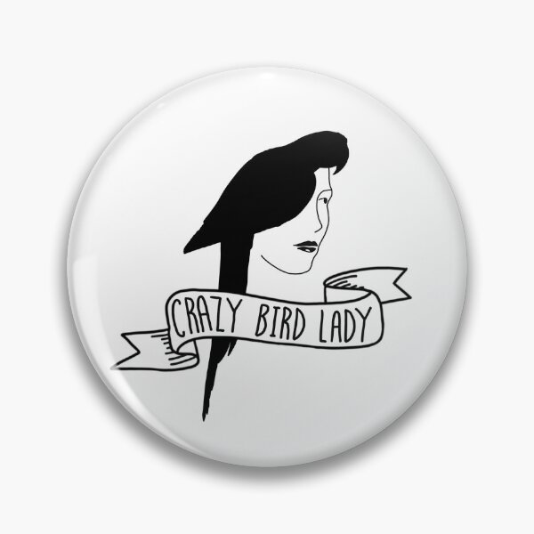 Item preview, crazy bird lady black & white designed and sold by ArndtDesign.
