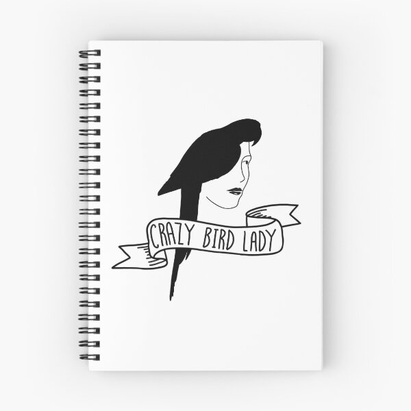 Item preview, crazy bird lady black & white designed and sold by ArndtDesign.