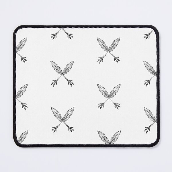 Item preview, A crossed feather and claw illustration designed and sold by rasagamastore.