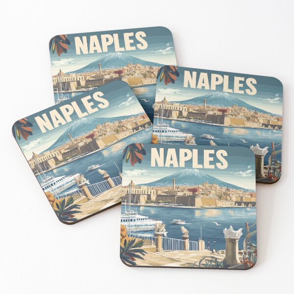 Item preview, Naples Artwork - Stunning Italian Cityscape, Historic Naples Wall Art, Coastal Italy Decor designed and sold by nomiraclehere.