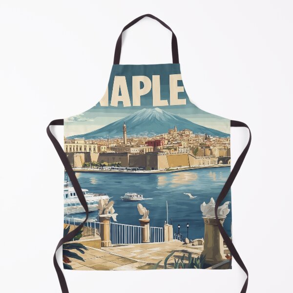 Item preview, Naples Artwork - Stunning Italian Cityscape, Historic Naples Wall Art, Coastal Italy Decor designed and sold by nomiraclehere.