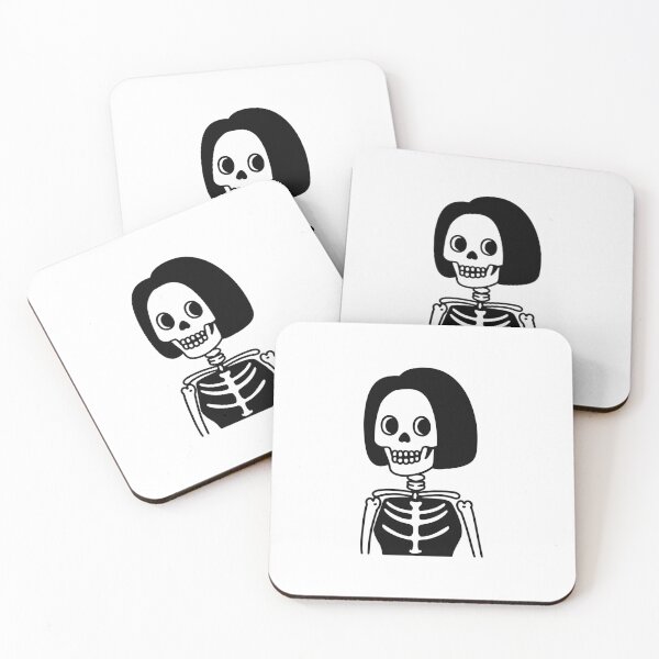 Item preview, Short hair female skeleton smooth illustration doodle designed and sold by rasagamastore.