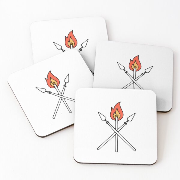 Item preview, Matches and spear crossed doodle draw designed and sold by rasagamastore.