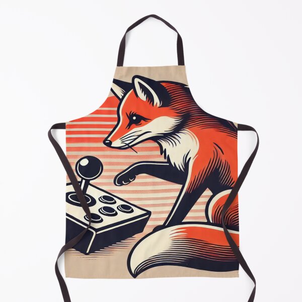 Item preview, Minimalist Fox with 80s Arcade Joystick designed and sold by Genady.