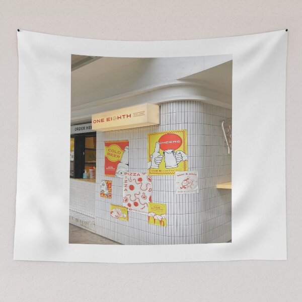 Item preview, Pizza & Beer Retro Poster Wall	 designed and sold by quangokhen.