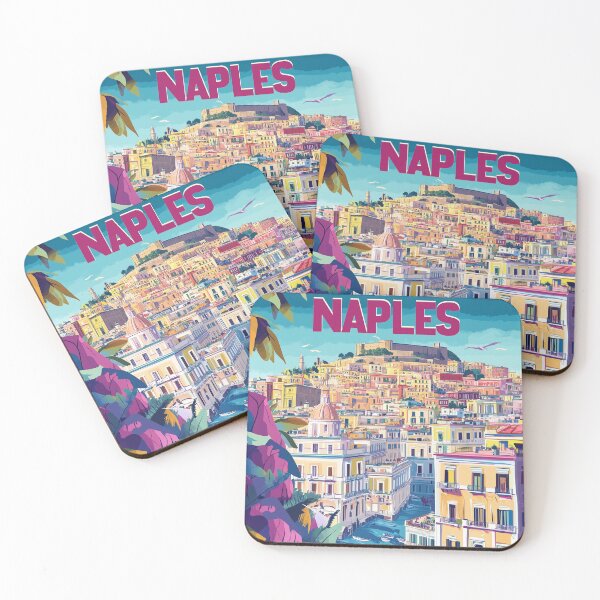 Item preview, Naples Artwork - Stunning Italian Cityscape, Historic Naples Wall Art, Coastal Italy Decor designed and sold by nomiraclehere.