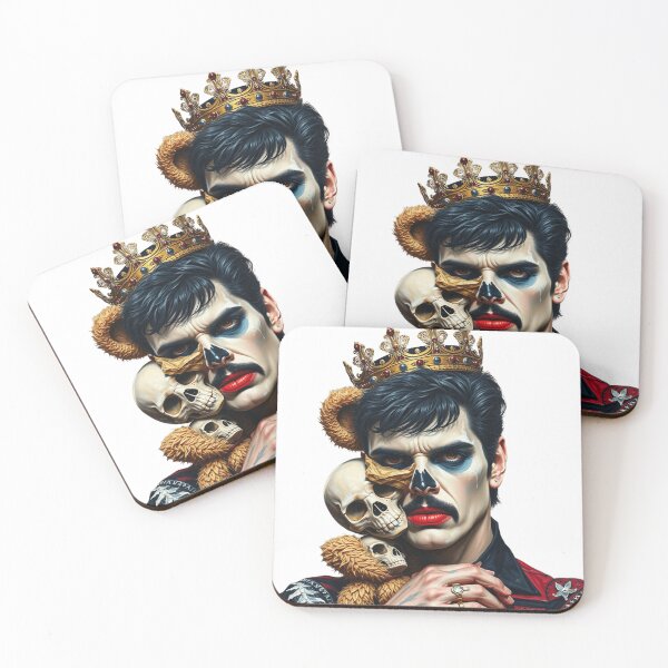 Item preview, Freddie Mercury, Royal crown with skull, Queen, cool design designed and sold by TaliaShin.