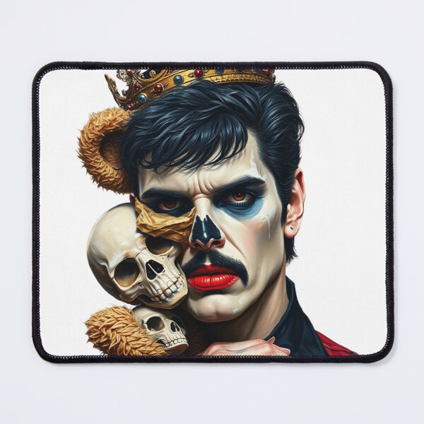 Item preview, Freddie Mercury, Royal crown with skull, Queen, cool design designed and sold by TaliaShin.