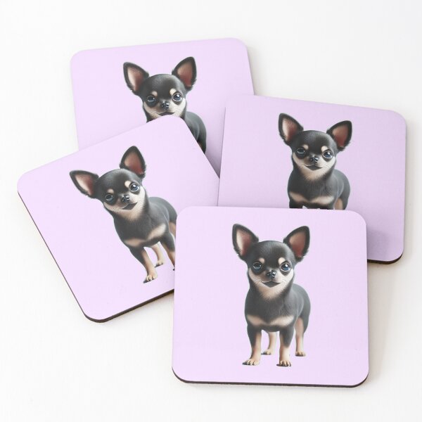 Item preview, Black and Tan Short-Haired Chihuahua - Cute Small Dog Illustration designed and sold by CritterManiaUK.
