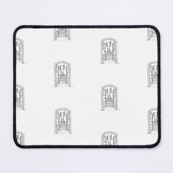 Item preview, A classic arched door with stairs inside illustration designed and sold by rasagamastore.
