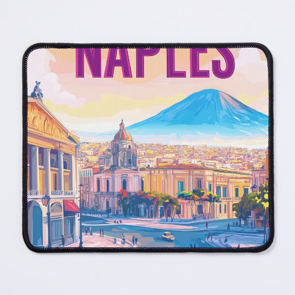 Item preview, Naples Artwork - Stunning Italian Cityscape, Historic Naples Wall Art, Coastal Italy Decor designed and sold by nomiraclehere.