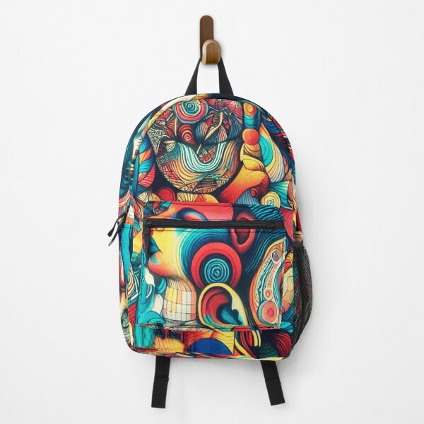 Item preview, Street art with colorful female face designed and sold by jumapa.