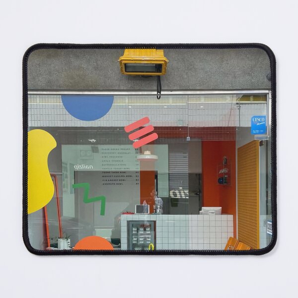 Item preview, Minimalist Color Block Cafe Exterior	 designed and sold by quangokhen.