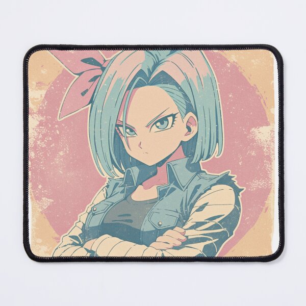 Item preview, Vintage Anime Girl with Denim Jacket - Retro Manga Style designed and sold by KazyWeeb.