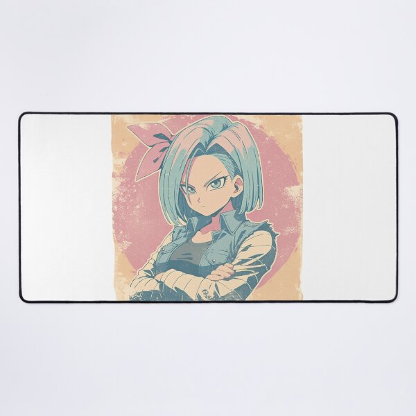 Item preview, Vintage Anime Girl with Denim Jacket - Retro Manga Style designed and sold by KazyWeeb.