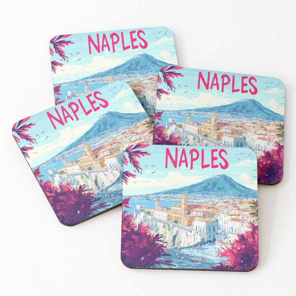 Item preview, Naples Artwork - Stunning Italian Cityscape, Historic Naples Wall Art, Coastal Italy Decor designed and sold by nomiraclehere.