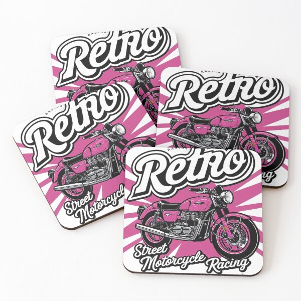 Item preview, "Retro Pink Motorcycle Racer" designed and sold by mo-carnival.