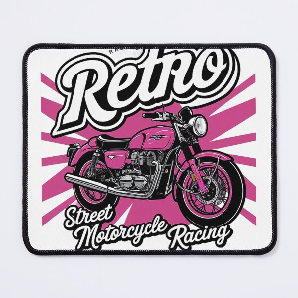 Item preview, "Retro Pink Motorcycle Racer" designed and sold by mo-carnival.