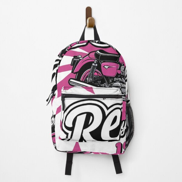 Item preview, "Retro Pink Motorcycle Racer" designed and sold by mo-carnival.