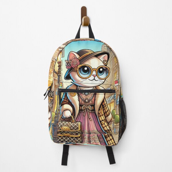 Item preview, Cat Shopping in Stylish Outfit designed and sold by Chokhdi289shop.