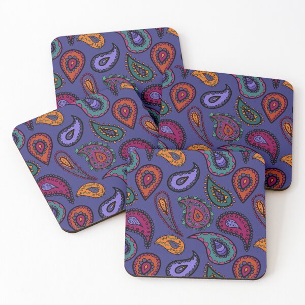 Item preview, Perfectly Pretty Pure Paisley Pattern on Periwinkle designed and sold by CheriesArt.