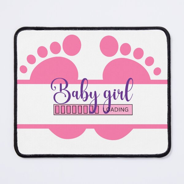 Item preview, Pink & Purple Baby Feet, Baby Girl Loading design designed and sold by StyleAlive.