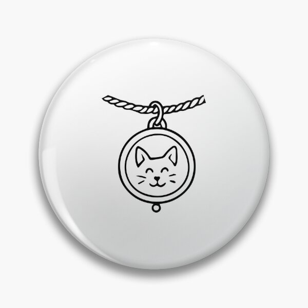 Item preview, Circle cat collar medal doodle illustration designed and sold by rasagamastore.