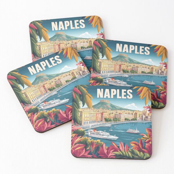 Item preview, Naples Artwork - Stunning Italian Cityscape, Historic Naples Wall Art, Coastal Italy Decor designed and sold by nomiraclehere.