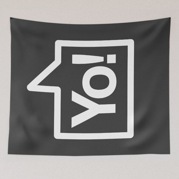 Item preview, Yo! - Talking Shirt (White on Black) designed and sold by Justin Ellis.