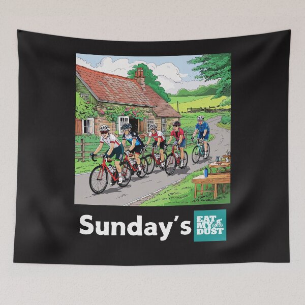Item preview, Cycling On A Sunday With Mates - Eat my Dust designed and sold by EatMyDust-Bike.