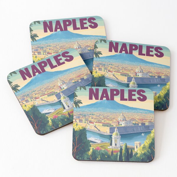 Item preview, Naples Artwork - Stunning Italian Cityscape, Historic Naples Wall Art, Coastal Italy Decor designed and sold by nomiraclehere.