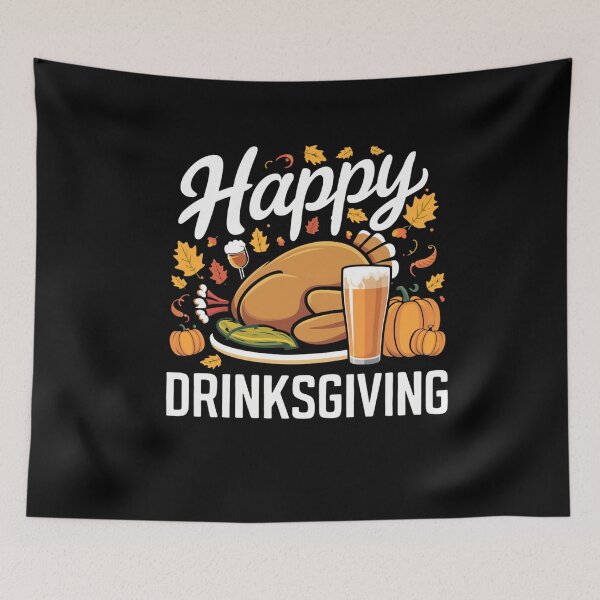 Item preview, Happy Drinksgiving Autumn Feast Beer Turkey Humor designed and sold by Hananiah Merch.