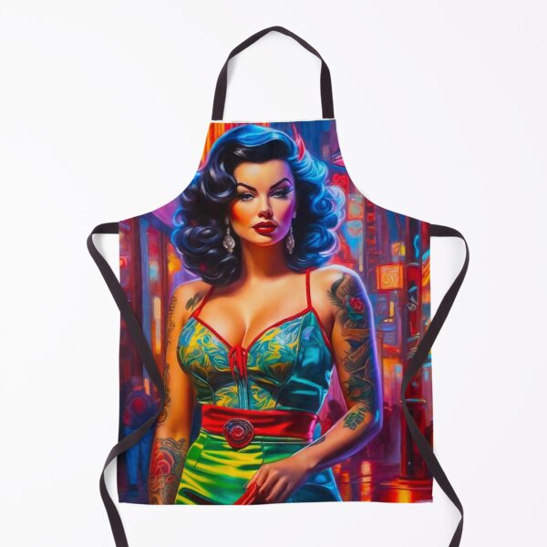 Item preview, Neon Tattoo Pinup  designed and sold by MatrixTattoo.