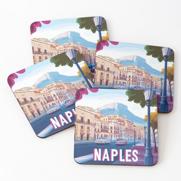 Item preview, Naples Artwork - Stunning Italian Cityscape, Historic Naples Wall Art, Coastal Italy Decor designed and sold by nomiraclehere.