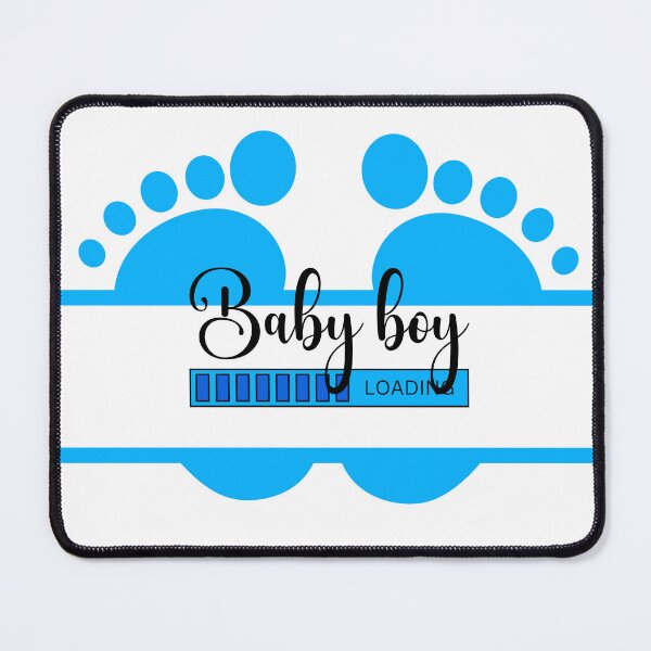 Item preview, Blue & Black Baby Feet, Baby Boy Loading design designed and sold by StyleAlive.