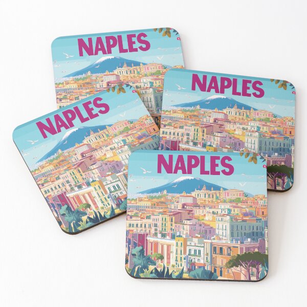 Item preview, Naples Artwork - Stunning Italian Cityscape, Historic Naples Wall Art, Coastal Italy Decor designed and sold by nomiraclehere.