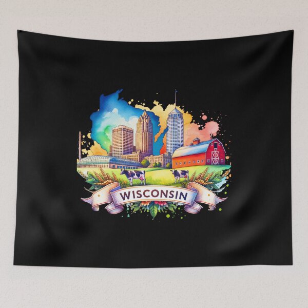 Item preview, ✨Wisconsin Charm – Dairyland Delights for T-Shirts, Mugs, Stickers & More designed and sold by artedigital99.