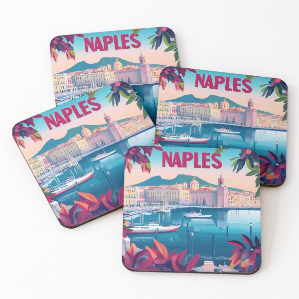 Item preview, Naples Artwork - Stunning Italian Cityscape, Historic Naples Wall Art, Coastal Italy Decor designed and sold by nomiraclehere.