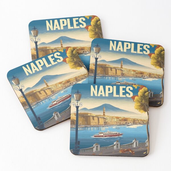 Item preview, Naples Artwork - Stunning Italian Cityscape, Historic Naples Wall Art, Coastal Italy Decor designed and sold by nomiraclehere.