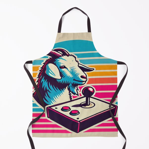 Item preview, Minimalist Goat with 80s Arcade Joystick designed and sold by Genady.