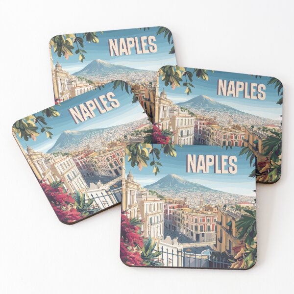 Item preview, Naples Artwork - Stunning Italian Cityscape, Historic Naples Wall Art, Coastal Italy Decor designed and sold by nomiraclehere.