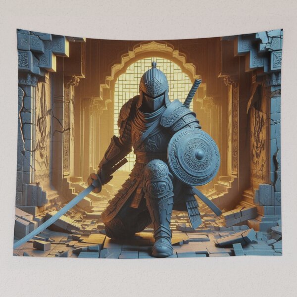 Item preview, Kneeling Medieval Knight designed and sold by deniz kaya.